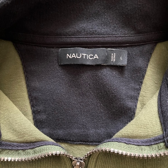 Green Náutica Quarterzip Sweatshirt - Picture 3 of 4